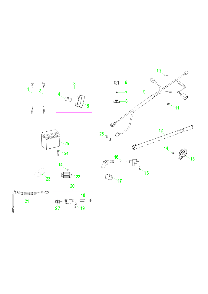 Foto diagrama Polaris que contem a peça 0453523