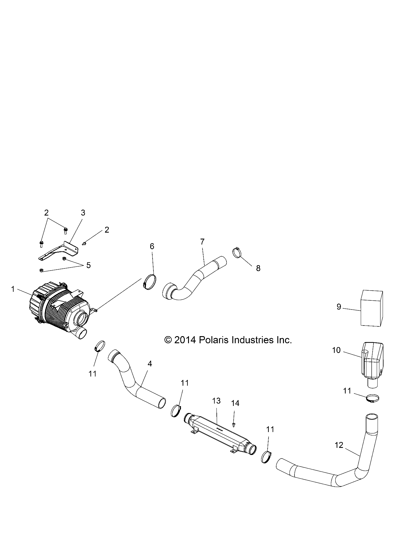 Foto diagrama Polaris que contem a peça 5254241-329