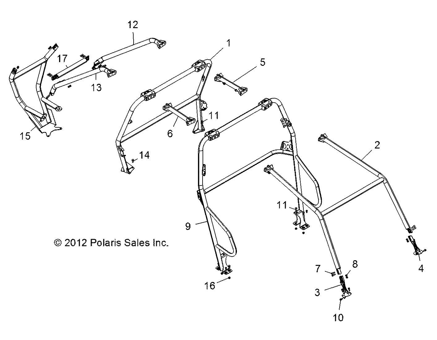 Part Number : 1019679-619 WELD-CAB FRAME MID V.BLUE