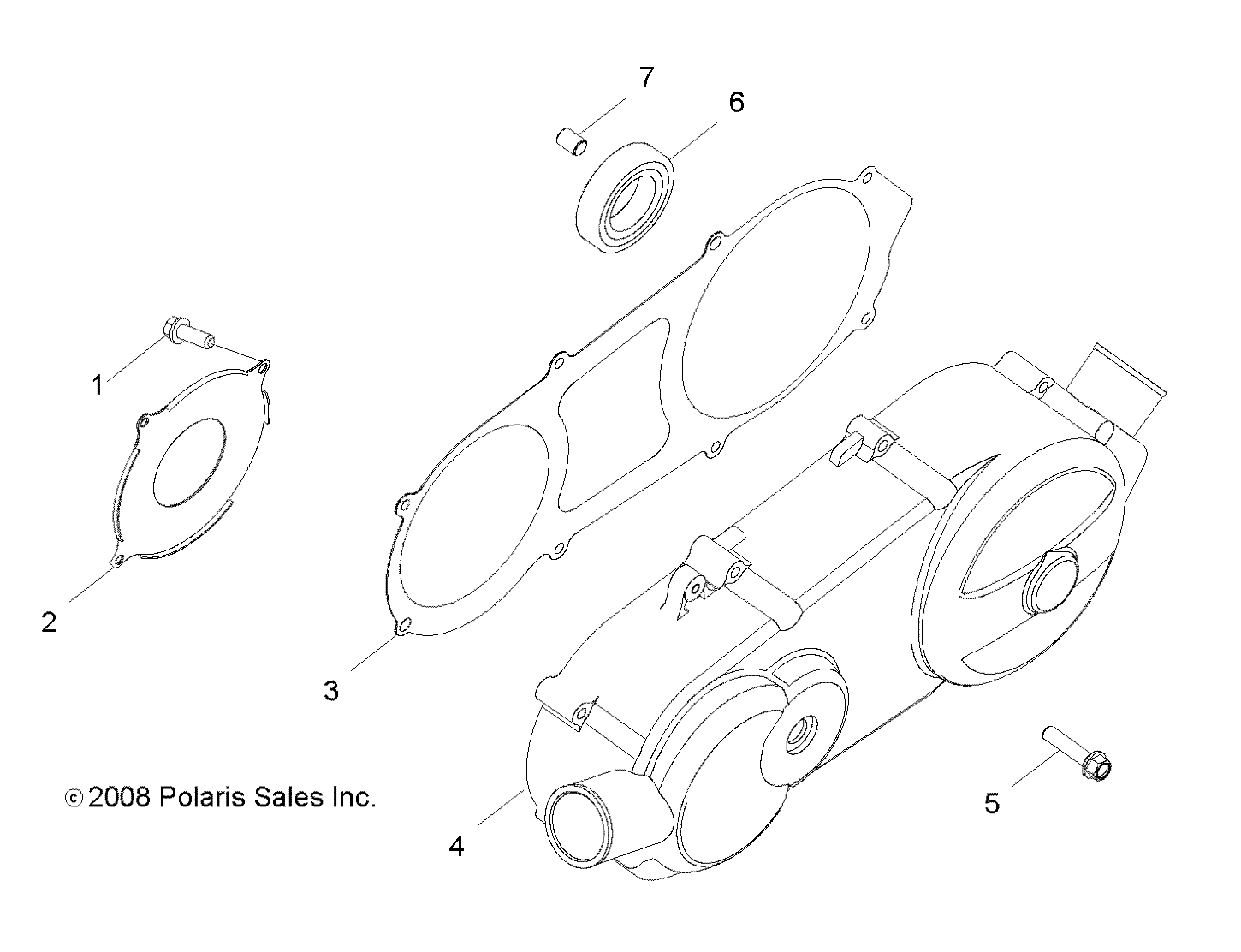 Foto diagrama Polaris que contem a peça 0454372