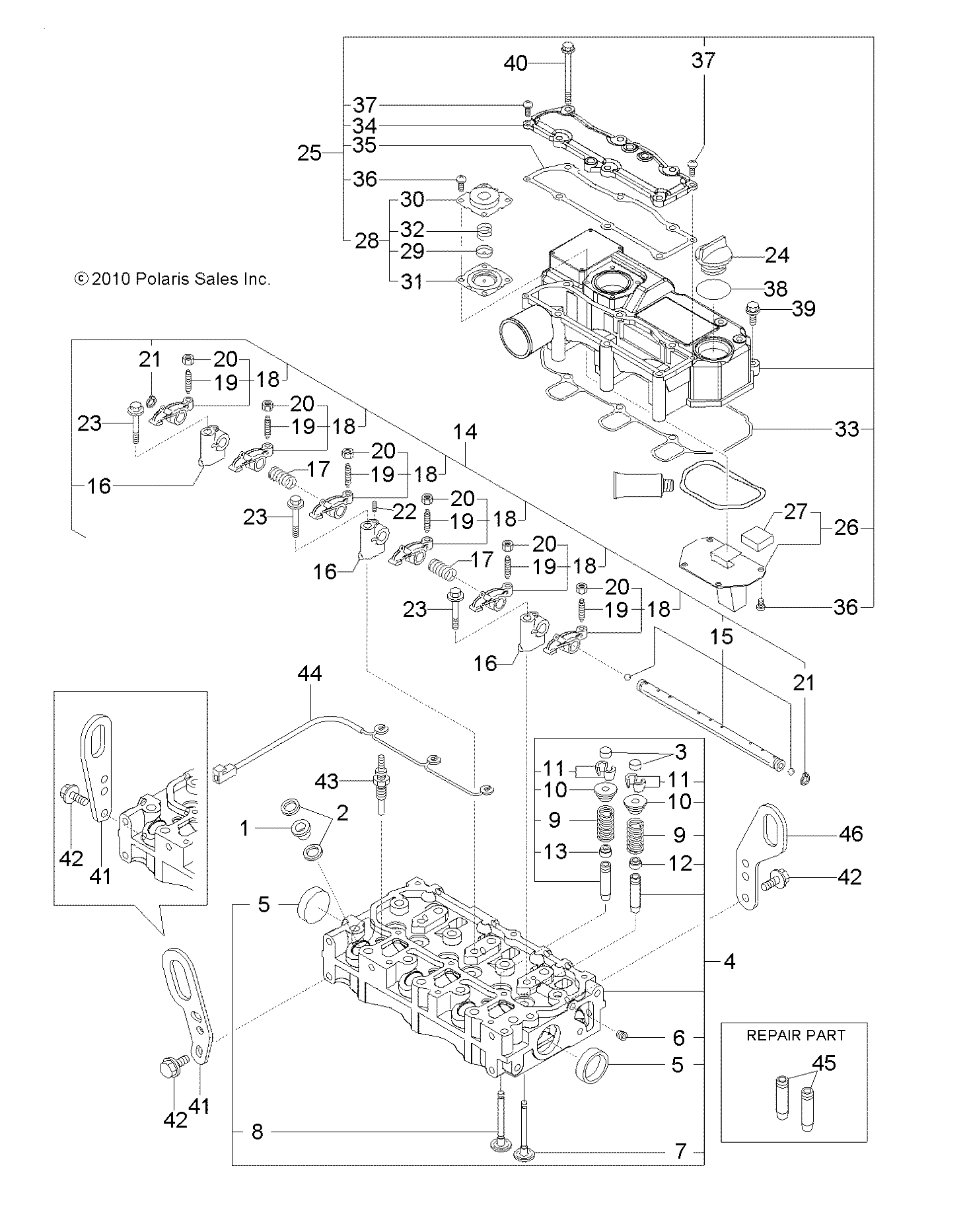 Part Number : 3070045 VALVE EXHAUST