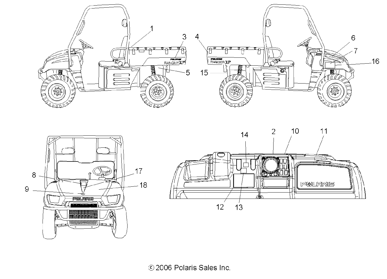 Part Number : 7174849 DECAL-HOOD SIDE 700 EFI RH