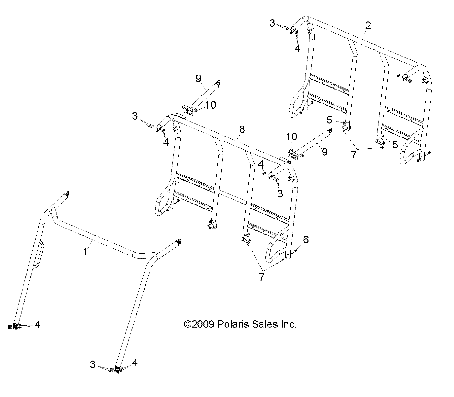 Part Number : 1017634-458 WELD-CAB BRACE M BLK