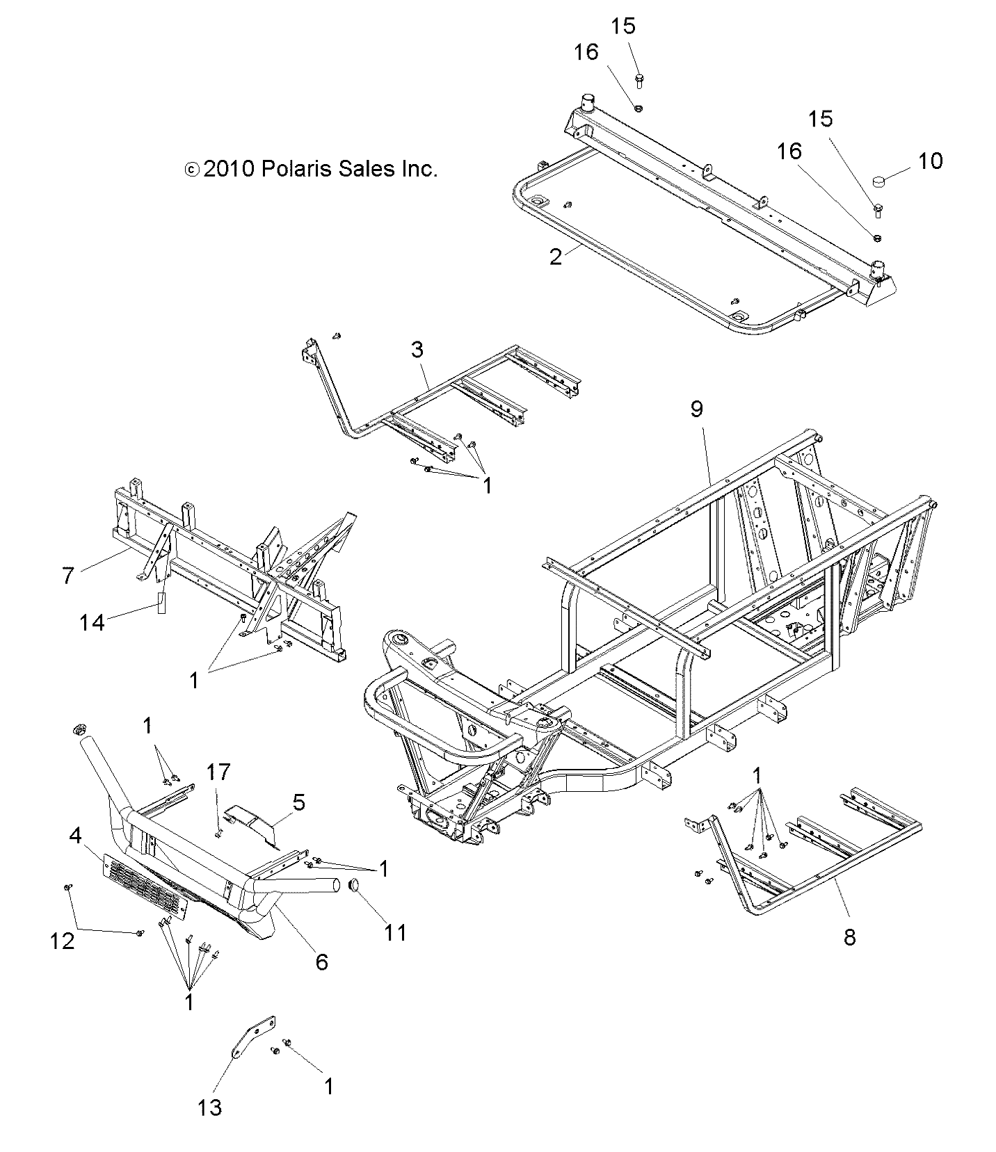 Part Number : 1017789-458 WELD-SEAT BASE M.BLK