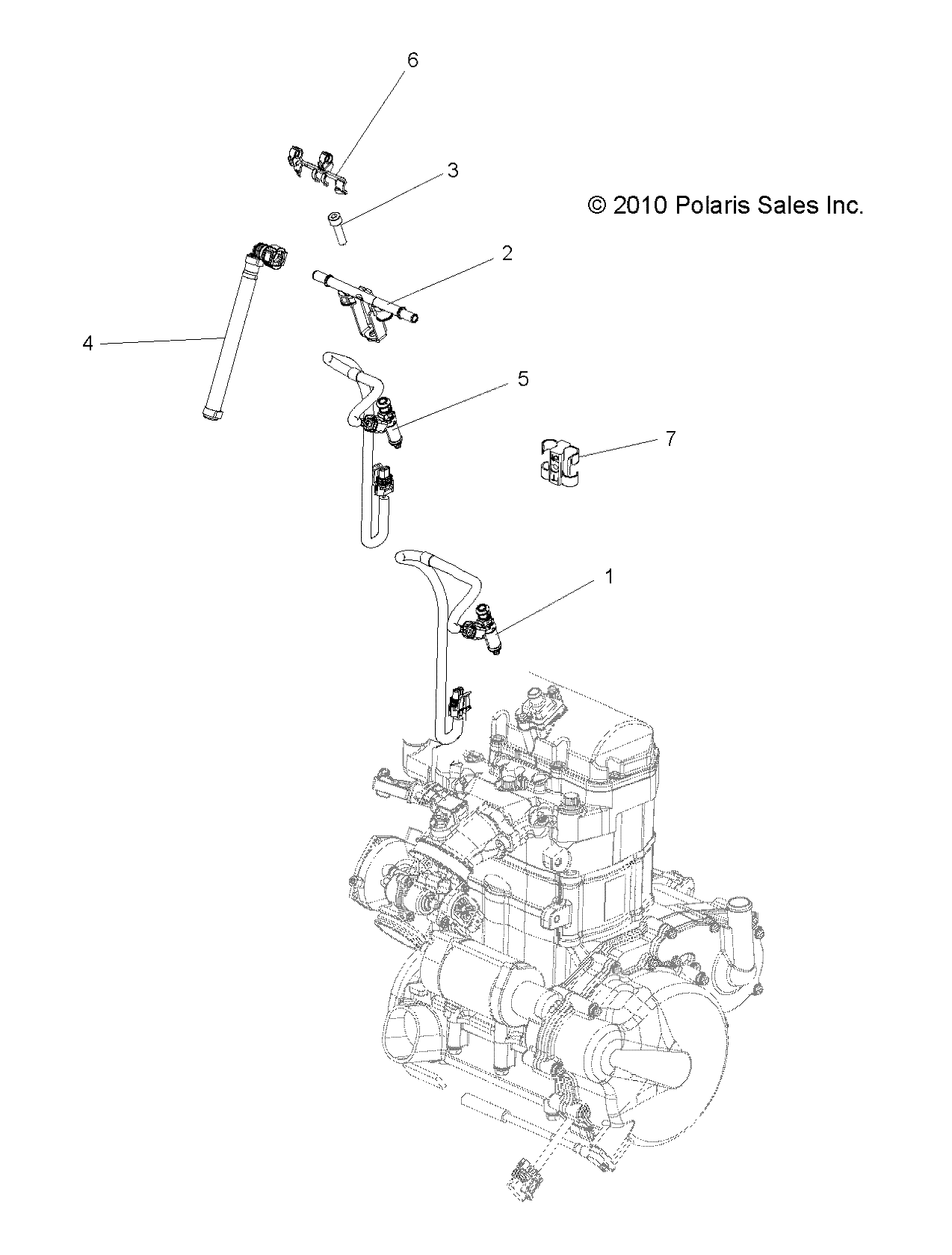 Foto diagrama Polaris que contem a peça 5438664