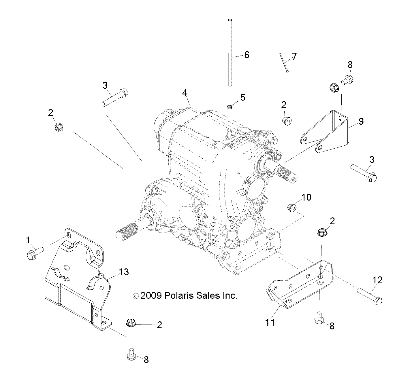 Part Number : 5253893 BRKT-TRANNY MNT REAR