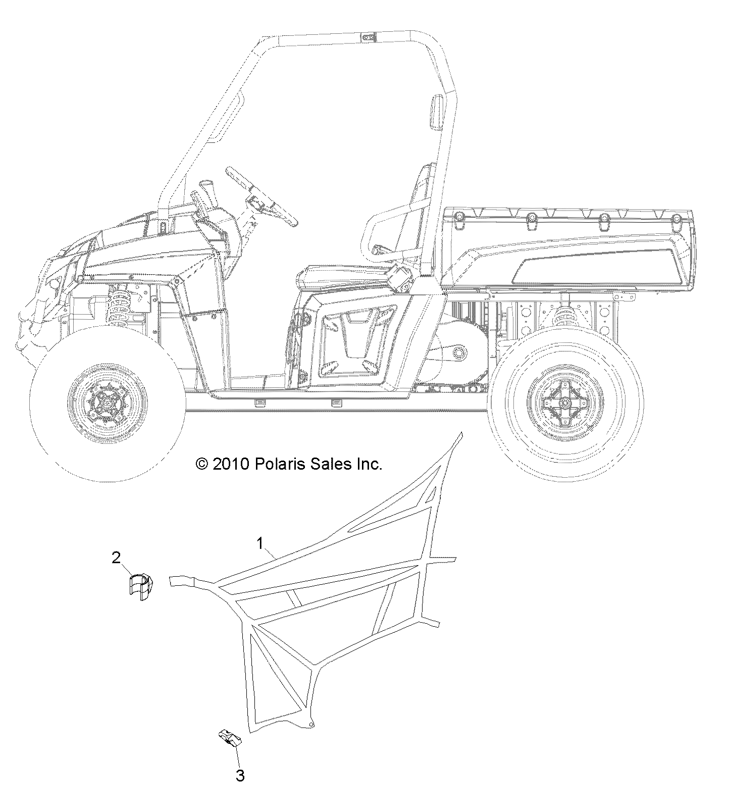 Part Number : 2204420 CLIP  REAR  UPPER