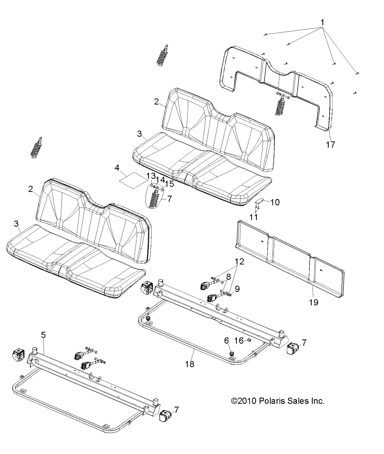 Part Number : 5438766 COVER-SEAT MIDDLE LOWER