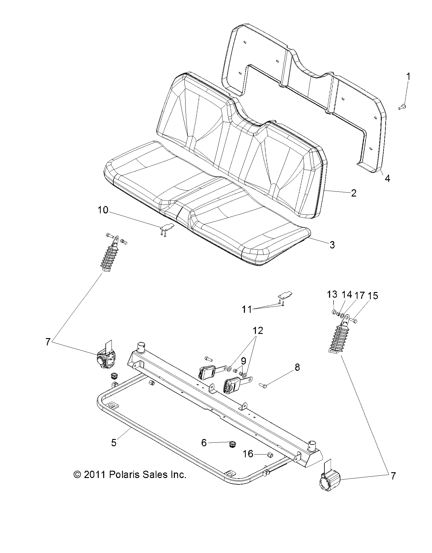 Part Number : 2685622 SEAT BOTTOMW ASSEMBLY