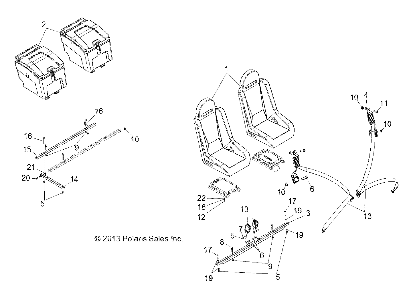 Part Number : 2685705 ASM-SEAT BLK CHARCOAL