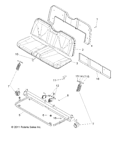 Part Number : 2685848 COVERING-SEAT BACK BLK/CRIMSON