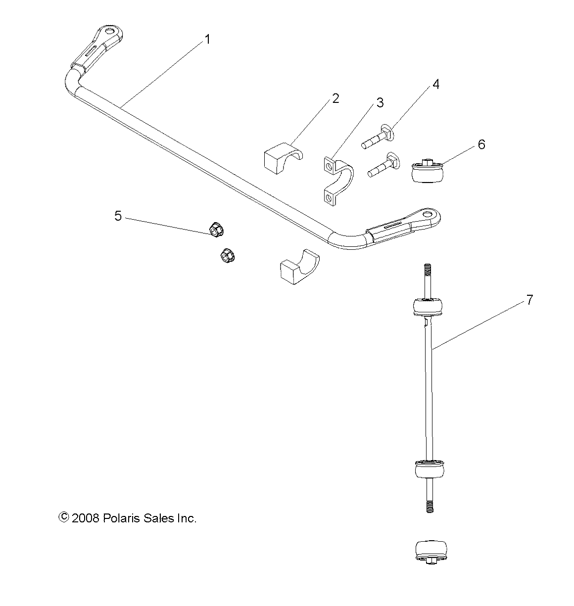 Part Number : 1016353-067 SWAY BAR  GS BLK