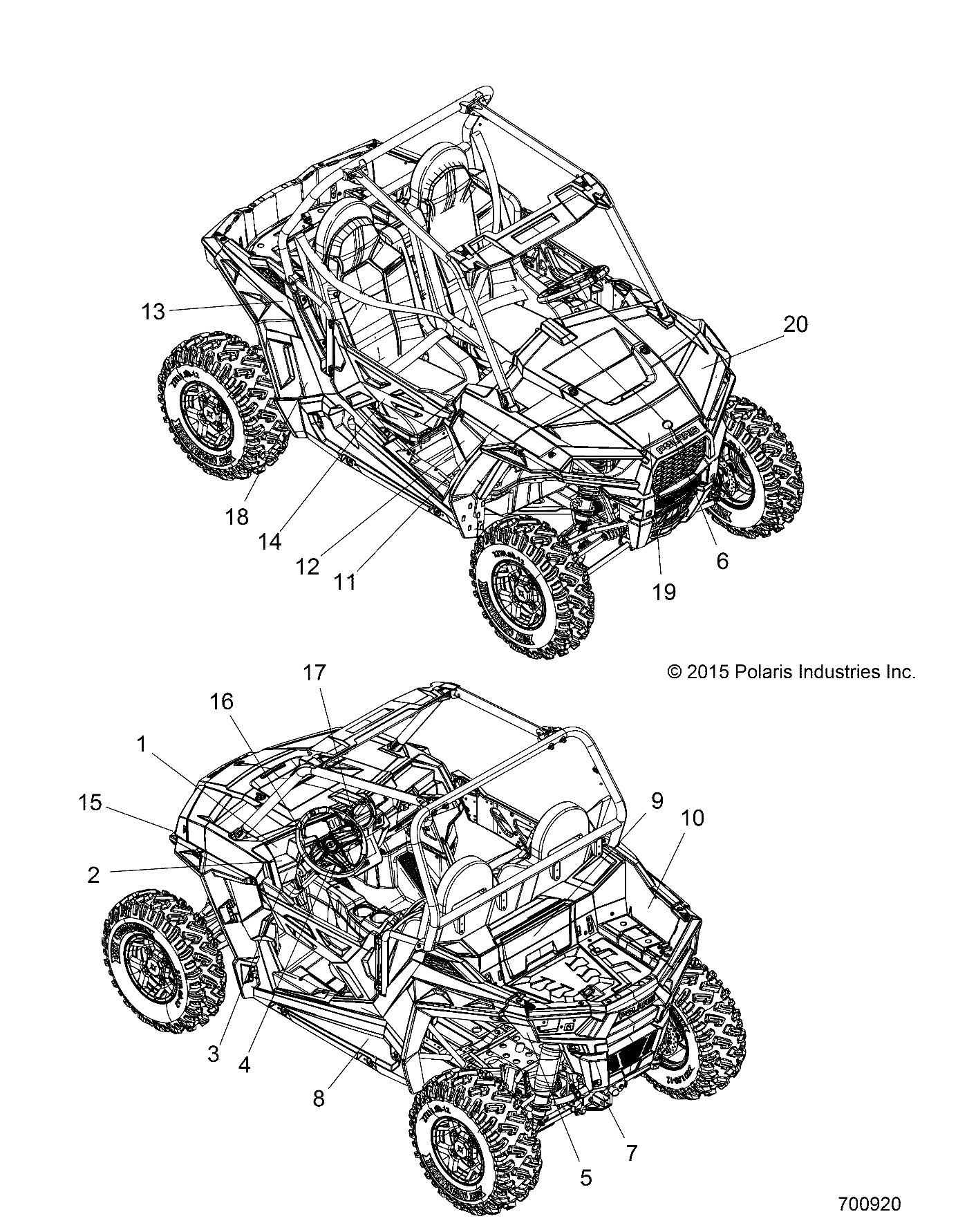 Part Number : 7182636 DECAL-FENDER TOP RH