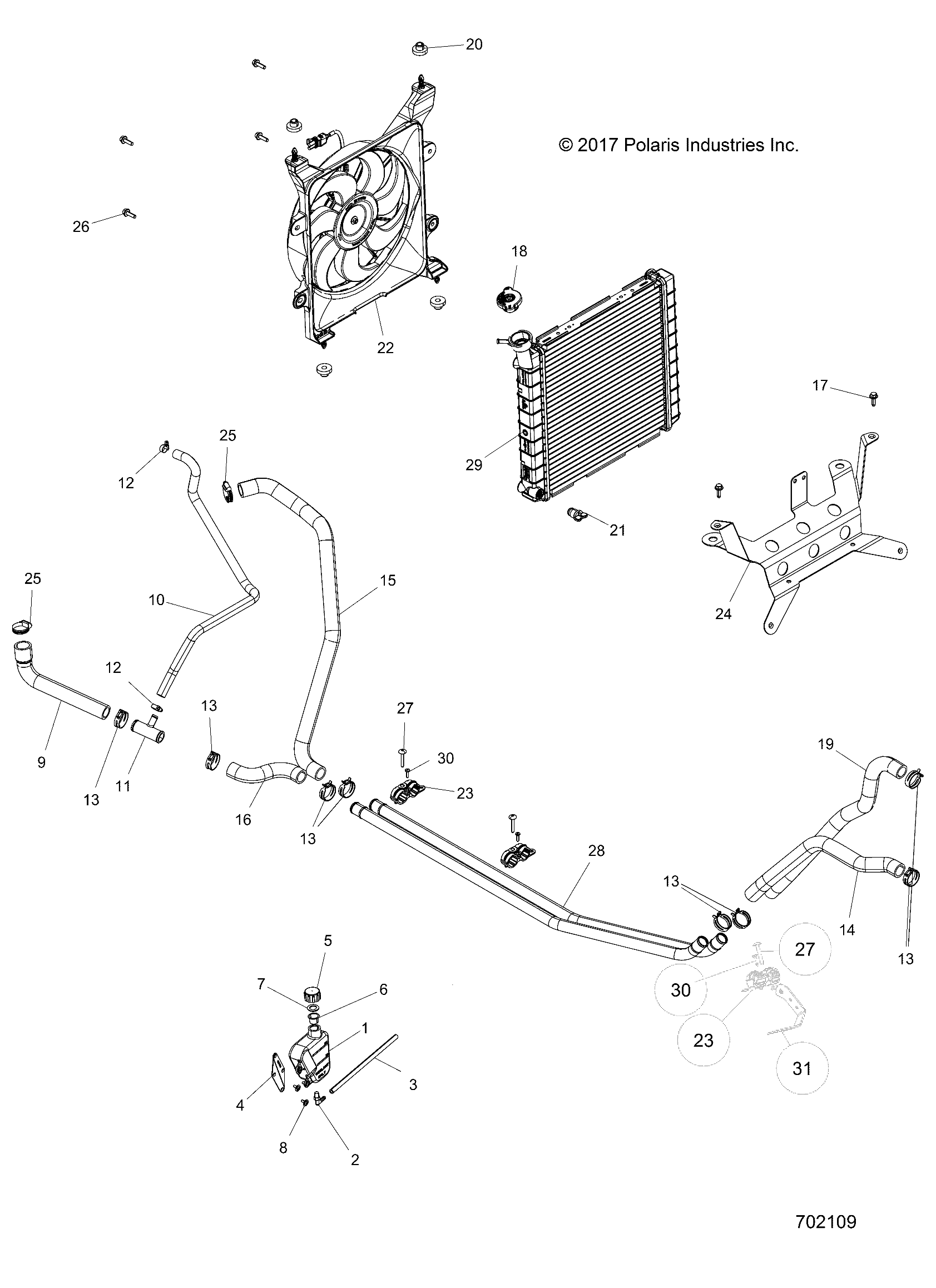 Foto diagrama Polaris que contem a peça 5261226