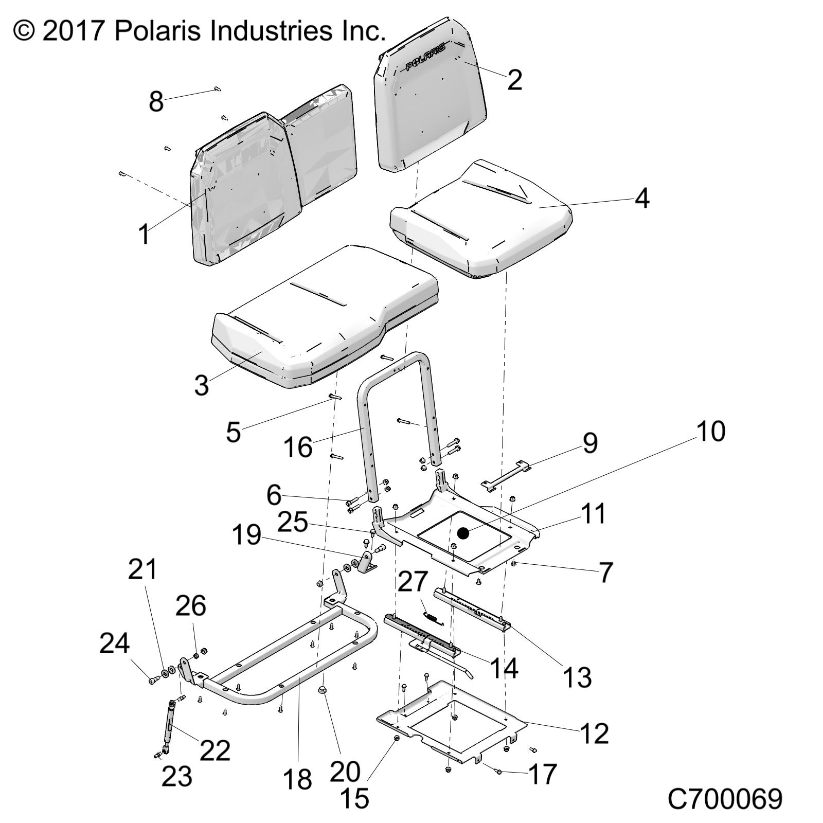Foto diagrama Polaris que contem a peça 2691701