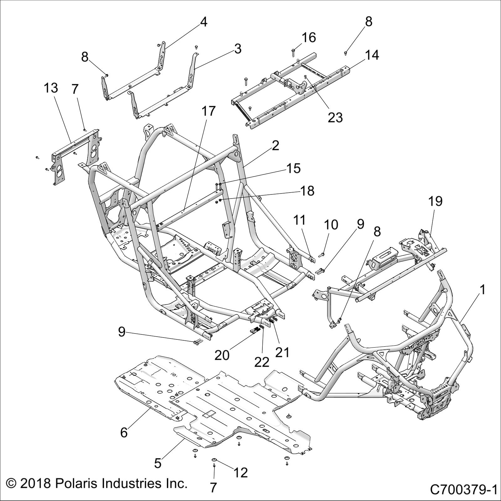 Part Number : 1024544-458 MAIN FRAME WELD  FRONT  MATTE