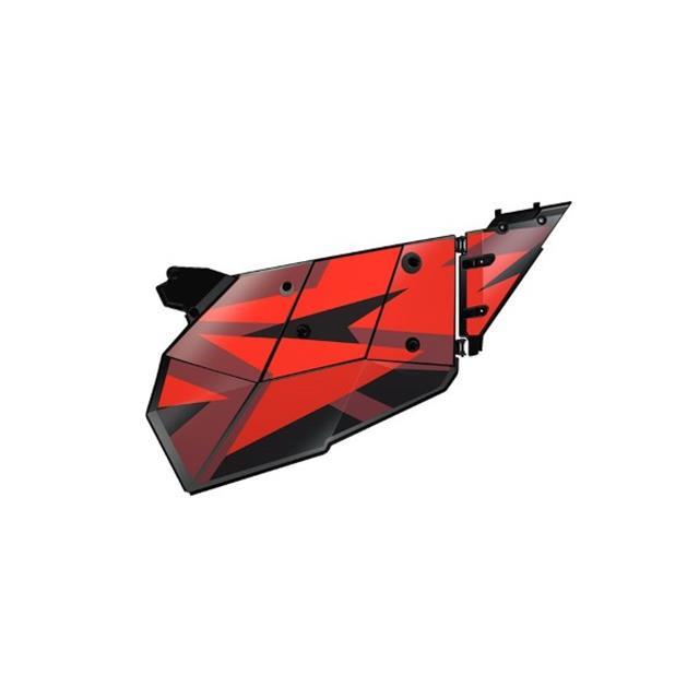 Part Number : 2882096 K-DECAL AL DOOR RZT SUNSET RED  - PEÇA POLARIS