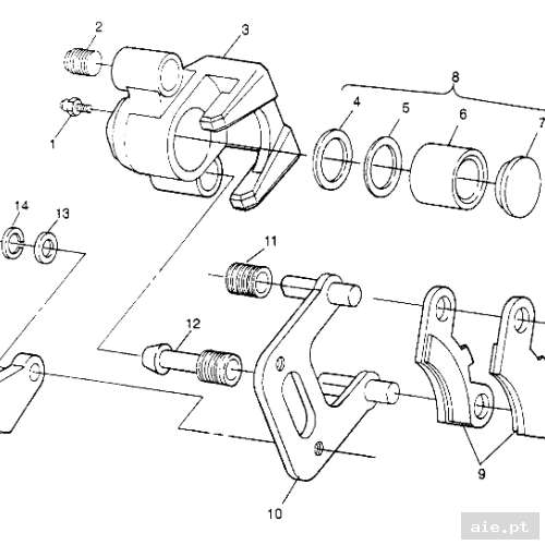 Part Number : 5133879 BRAKE CALIPER  LEFT  1-3/16  .  - Peça Polaris