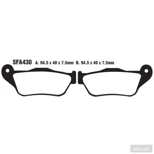 Part Number : SFA430 PASTILHAS EBC SFA 430 - Acessórios