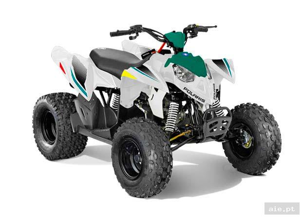 Polaris OUTLAW 110 EFI BRIGHT WHITE RADIANT GREEN (CA)